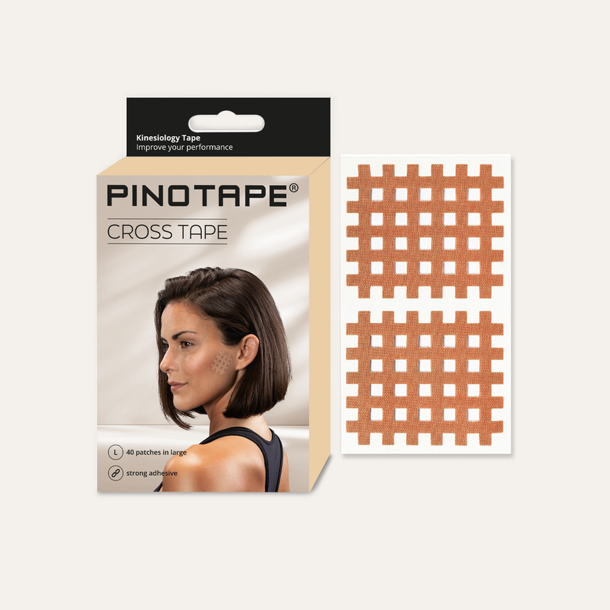 PINOTAPE Cross Tape light beige, large zur Behandlung von Triggerpunkten