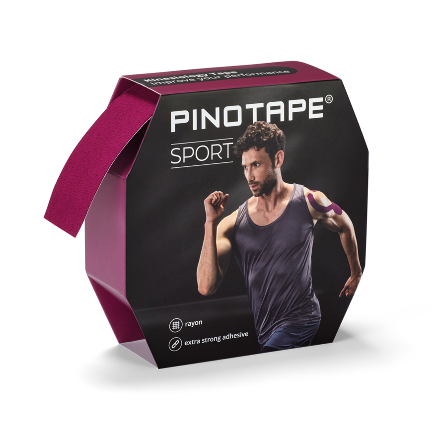 PINOTAPE Sport aubergine 31m in der Spenderbox