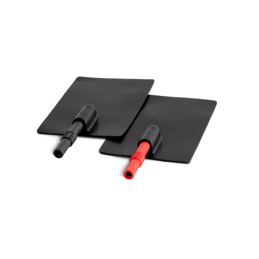 TUR Plattenelektroden Leitgummi Größe 2, 8,5 x 6 cm (1 Paar)