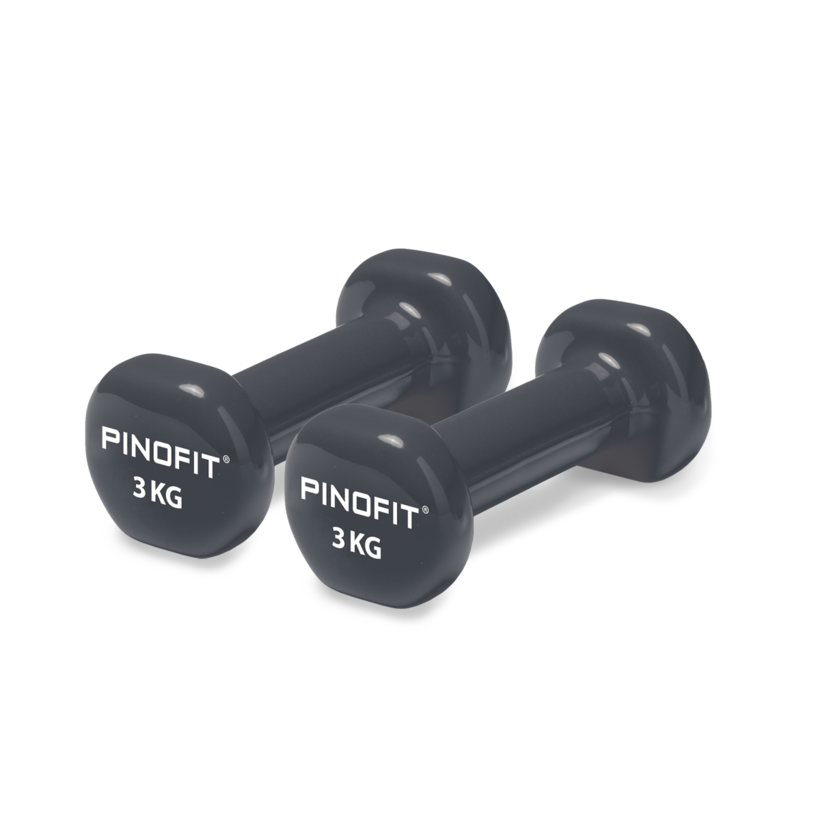 PINOFIT Kurzhanteln 3,0 kg dark grey 2er Set