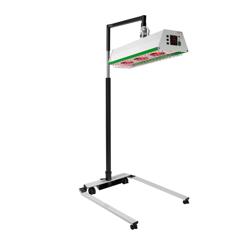 Infrarotstrahler TGS 3.2 von Heuser auf einem rollbaren Stativ