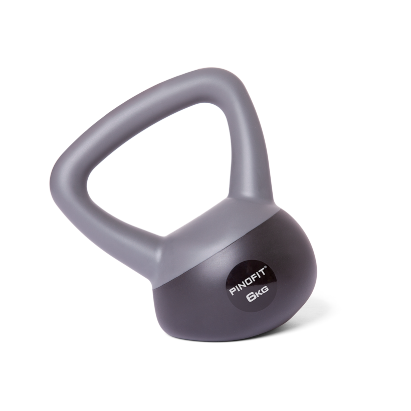 Kettlebell PVC soft dark grey