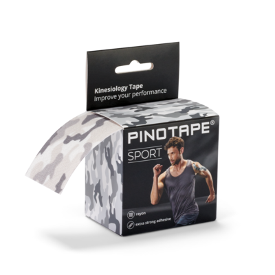 PINOTAPE Sport grey camouflage (5 m x 5 cm)