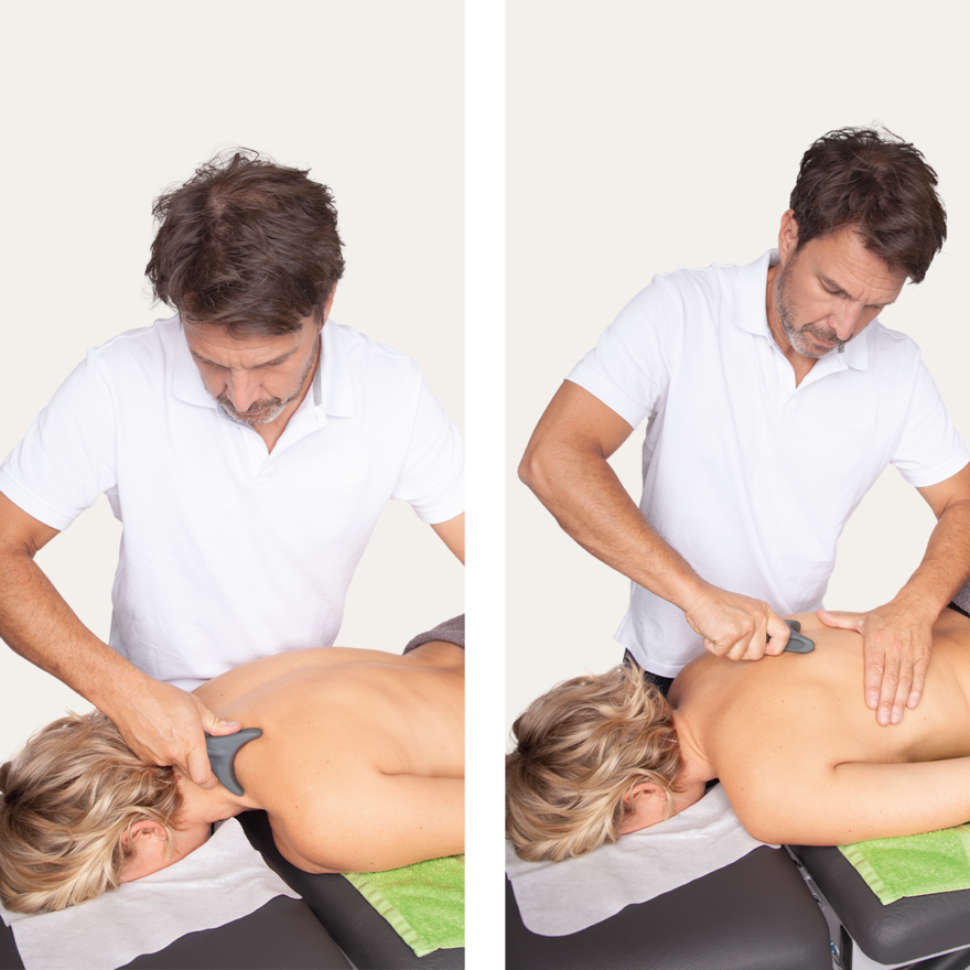 PINOFIT Physio Tool kann zur Unterstützung manueller Triggerpunkt- bzw. Faszialtechniken eingesetzt werden