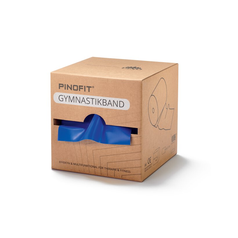 45 m langes PINOFIT Gymnastikband in der Farbe blau mit extrastarkem Widerstand