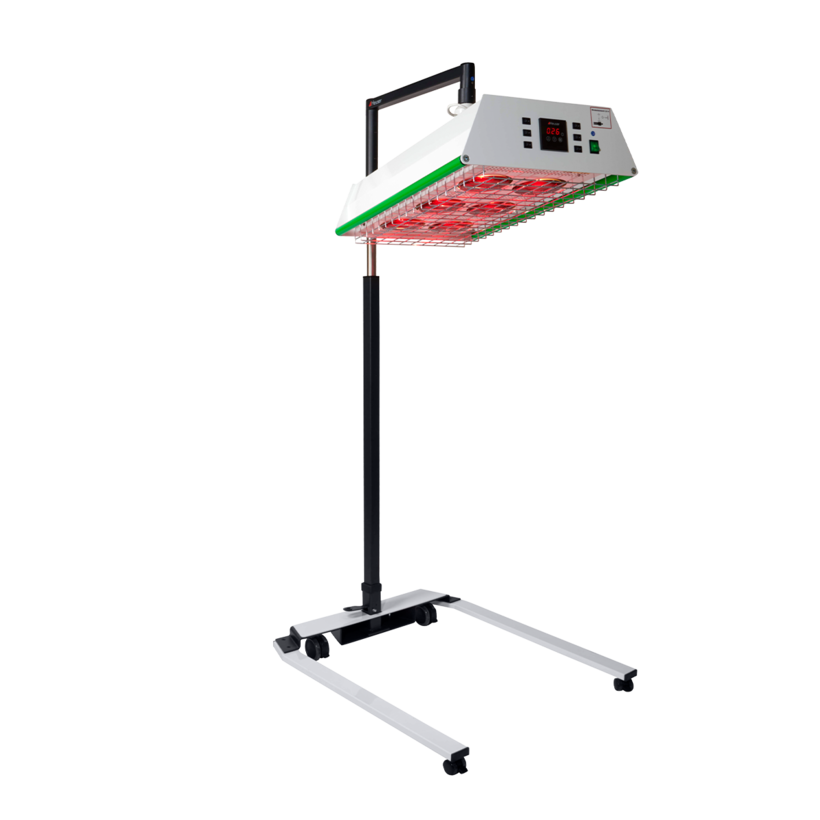 Infrarotstrahler TGS 6.2 von Heuser auf einem rollbaren Stativ