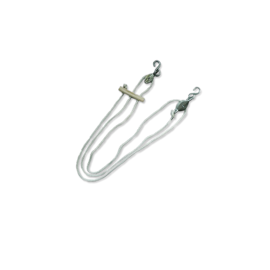 Flaschenzug mit Karabinerhaken