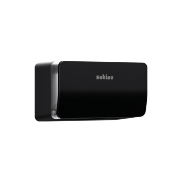 Schwarzer Falthandtuchspender in XS 