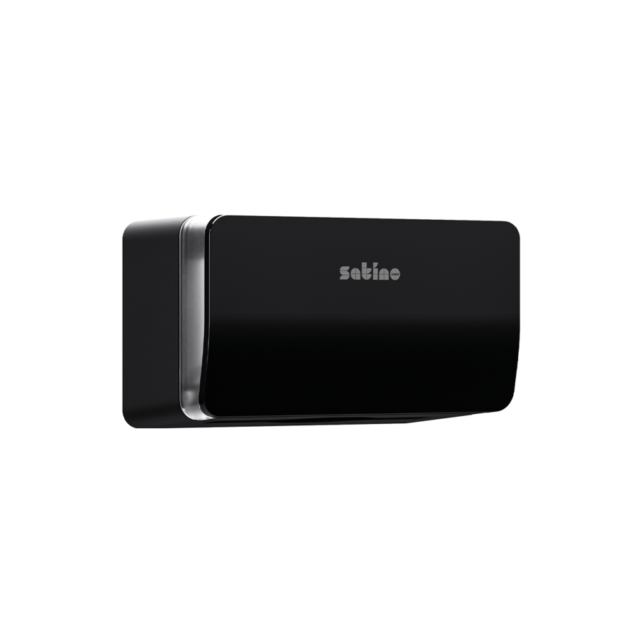 Schwarzer Falthandtuchspender in XS 