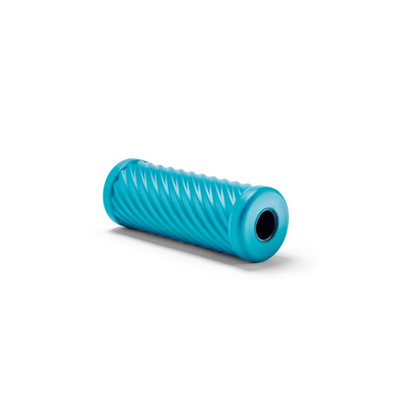 Blaue Faszienrolle Wave Mini mit Wellenprofil
