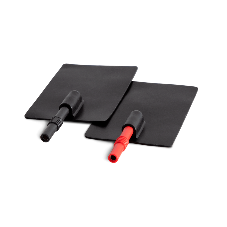 TUR Plattenelektrode Leitgummi Größe 3, 12 x 8 cm (1 Paar)