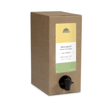 Bag-in-Box Massageöl Grüner Tee Ingwer