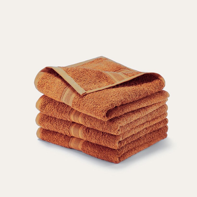 Gästehandtuch terracotta 12er Pack