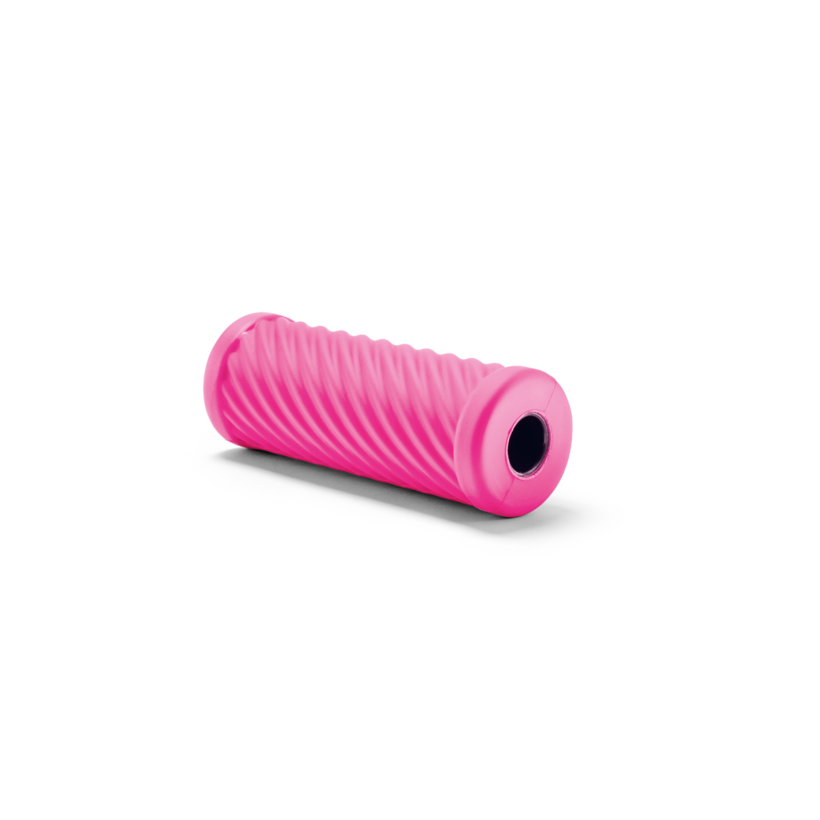Pinke Faszienrolle Wave Mini mit Wellenprofil