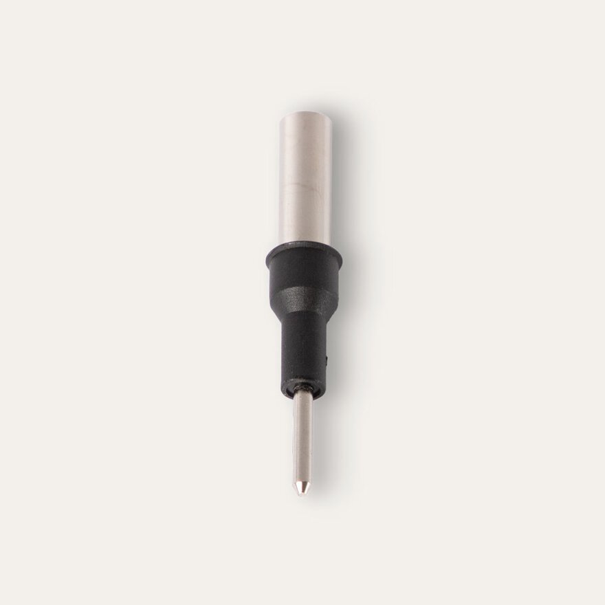 Adapterstecker MZS 2 für selbstklebende Elektroden, schwarz (2mm Stecker auf 4mm Buchse)
