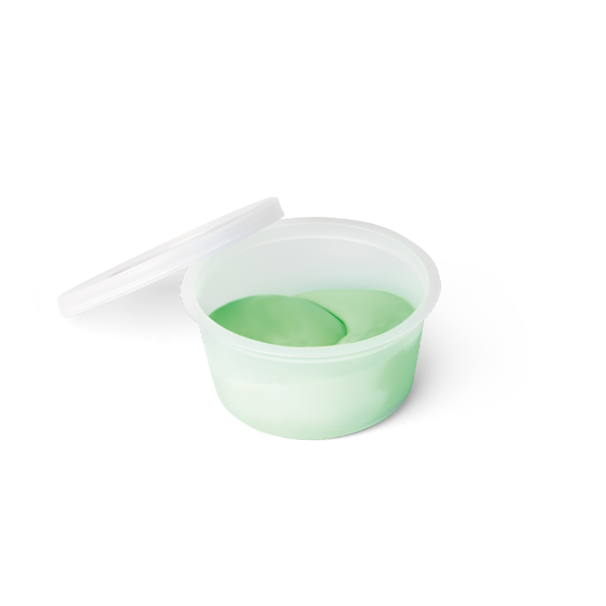 Therapieknete light green mittelweich im 80 Gramm Behälter