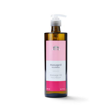 Aroma Massageöl Kirschblüte 500 ml in Glasflasche