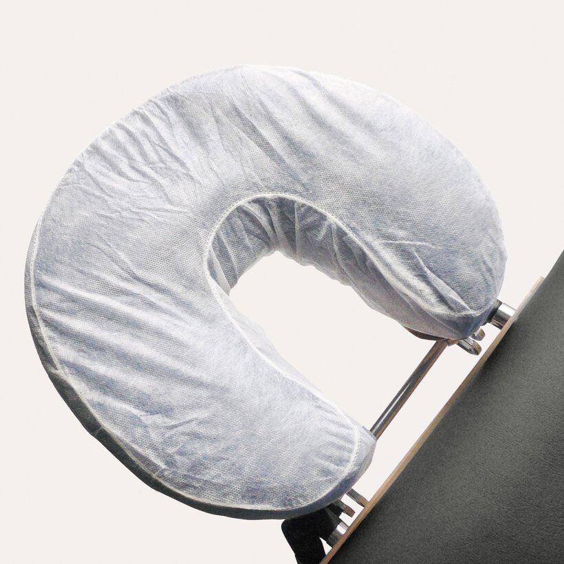 Rundhaube aus Vlies für mobile Massageliegen