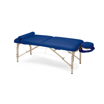 Koffermassageband mit Gestell aus hochwertigem Buchenholz in Atoll