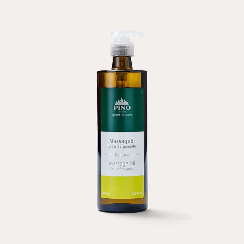 PINO Massageöl Zeder Bergamotte (500ml)