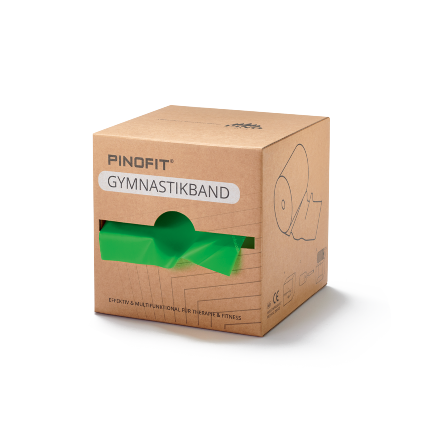 45 m langes PINOFIT Gymnastikband in der Farbe lime mit starkem Widerstand