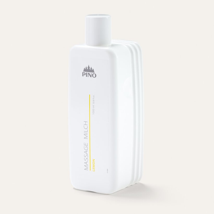 Massagemilch Lemon in der 1 Liter Flasche