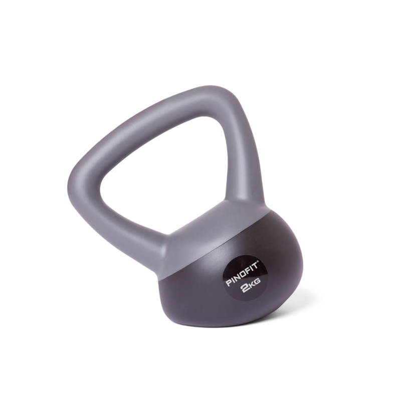 Kettlebell PVC soft dark grey