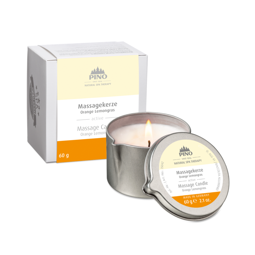 Massagekerze Orange Lemongras