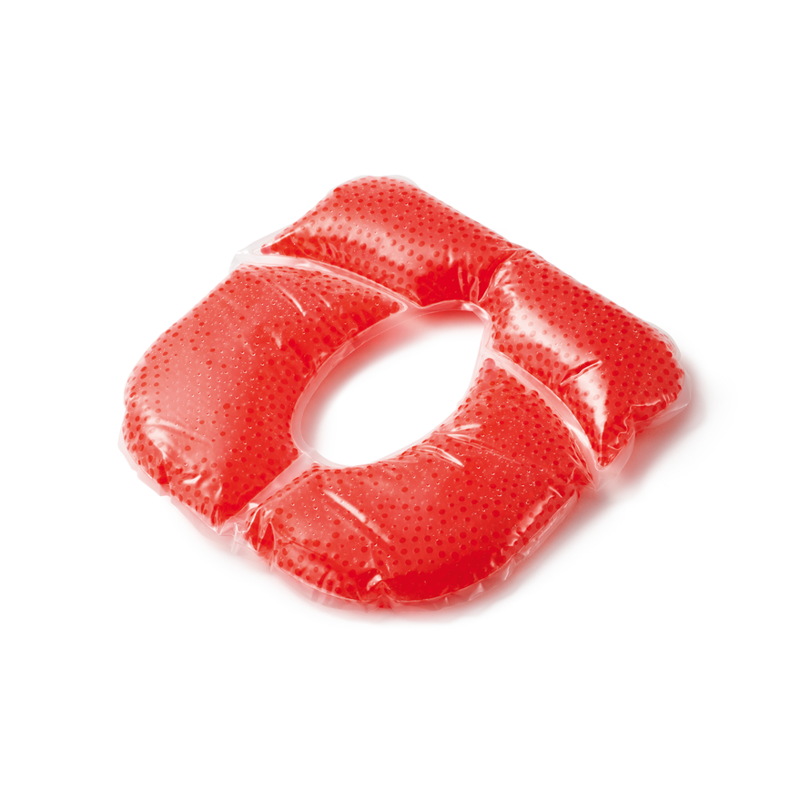 PINO Gelkissen Pearls red